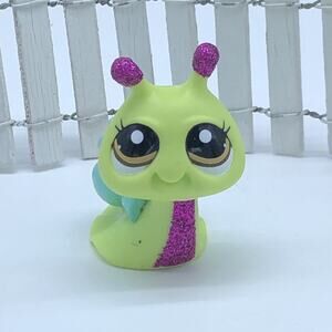 Littlest Pet Shop Blythe Vacation Neon Green Purple Sparkling Big Snail #2218